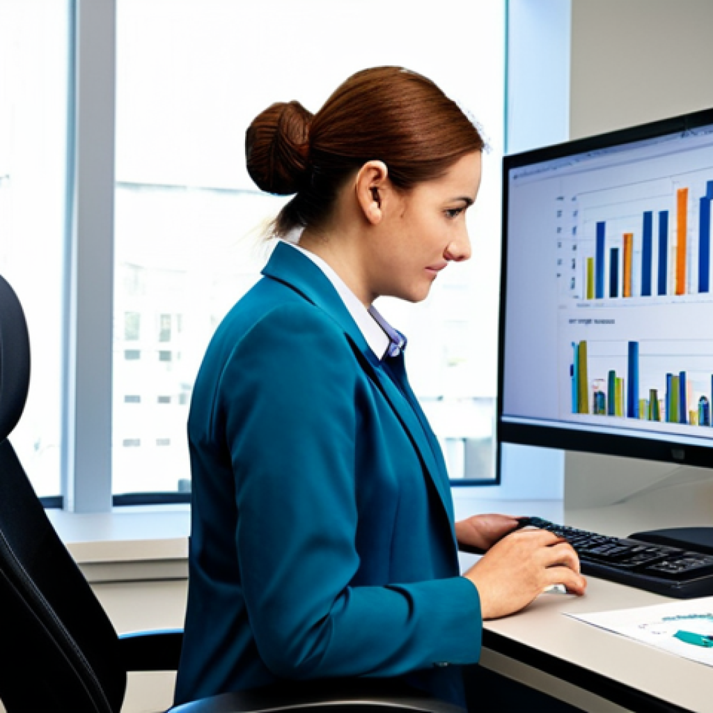 **
"A professional policy analyst, fully clothed in modest office attire, reviewing data on a computer screen in a modern government office. Charts and graphs are visible, displaying key performance indicators. Safe for work, appropriate content, perfect anatomy, correct proportions, family-friendly, high quality, professional."
**