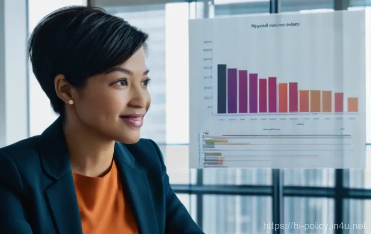 정책분석사와 직무 성과와 평가의 중요성 - **Prompt 1: The Empathetic Analyst - Connecting Data with Humanity**
"A candid, medium shot of a...