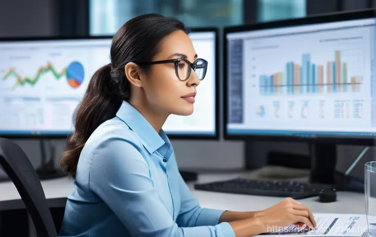 정책분석사와 다양한 정책 수립 사례 - **Prompt Title: "Dedicated Policy Analyst at Work"**
**Image Prompt:** A realistic, high-definit...