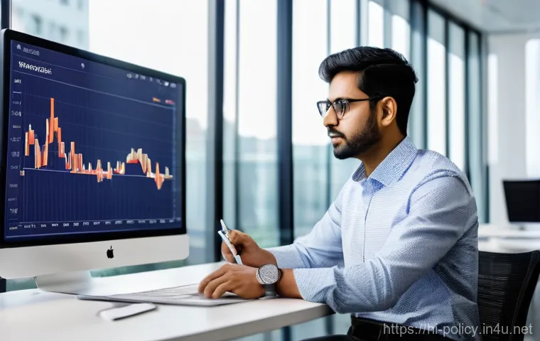 정책분석사와 통계 분석의 중요성 - **Prompt:** A young, confident female policy analyst of South Asian descent, meticulously reviewing ...