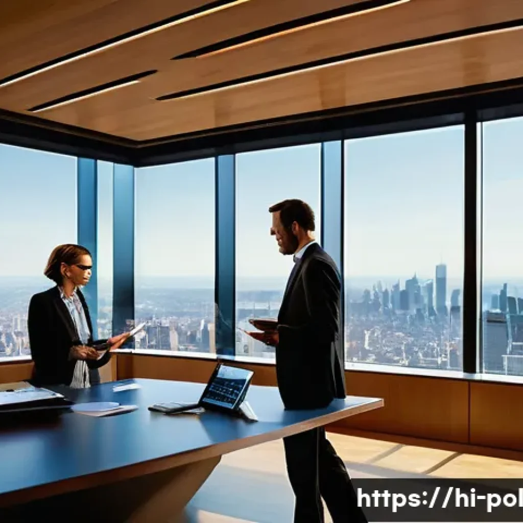 정책분석사와 국제기구의 정책 사례 - **Prompt:** A diverse group of four policy analysts, two men and two women, in their late 30s to ear...