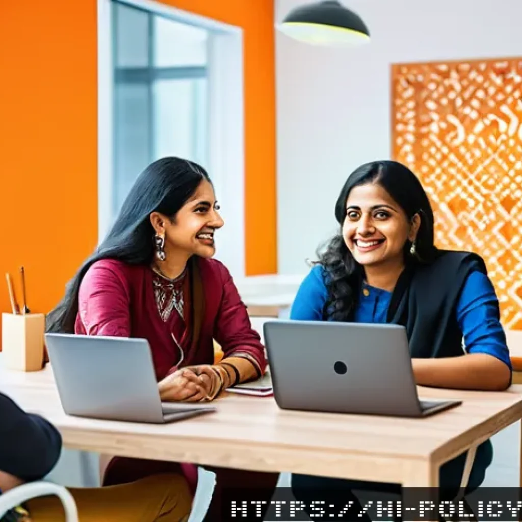 정책분석사와 조직 내 협업 사례 - A vibrant modern office scene showcasing a diverse team of Indian professionals engaged in an open c...