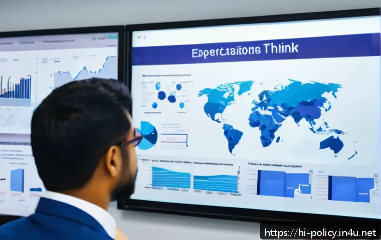 정책분석사와 기획 단계의 중요성 - A professional policy analyst in an office setting, thoughtfully examining complex data charts and r...